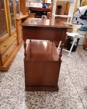 Mueble auxiliar estilo clásico con cajón y alacena - miniatura 5