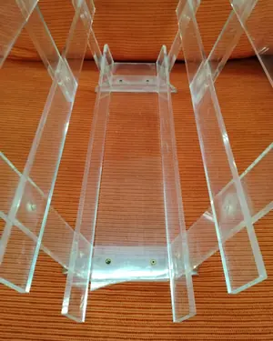 Revistero de metacrilato transparente vintage años 80 - miniatura 6