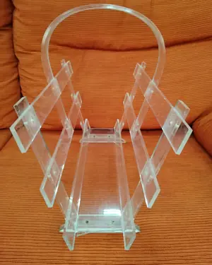 Revistero de metacrilato transparente vintage años 80 - miniatura 4