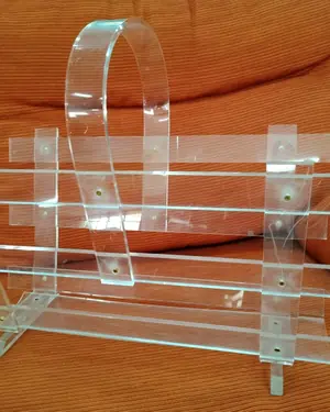 Revistero de metacrilato transparente vintage años 80 - miniatura 5