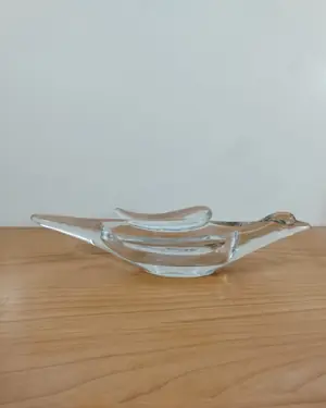 Centro de mesa en forma de ave de cristal - miniatura 2