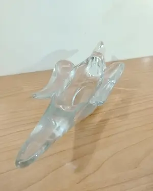 Centro de mesa en forma de ave de cristal - miniatura 3