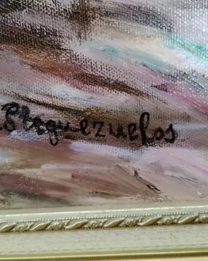 Óleo sobre lienzo flores - miniatura 3