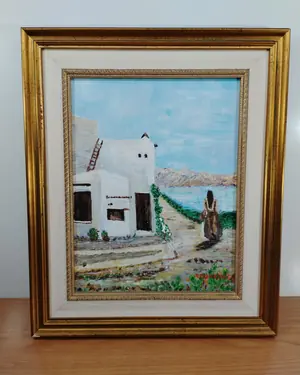 Oleo sobre lienzo puerto - miniatura 1