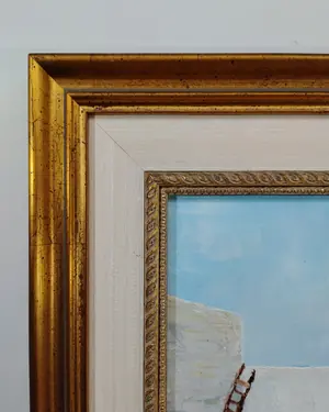 Oleo sobre lienzo puerto - miniatura 3