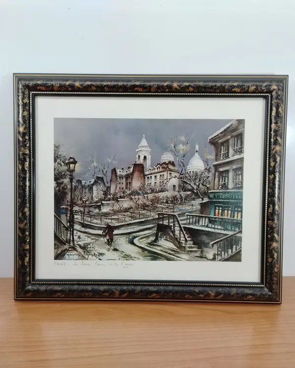 Oleo de Maurice Legendre titulado 'Paris. Le Sacre Coeur et les Vignes'