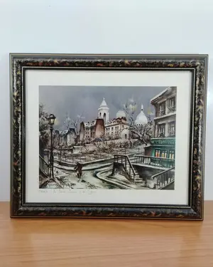Oleo de Maurice Legendre titulado 'Paris. Le Sacre Coeur et les Vignes' - miniatura 1