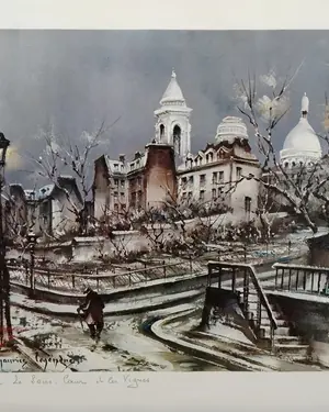 Oleo de Maurice Legendre titulado 'Paris. Le Sacre Coeur et les Vignes' - miniatura 2