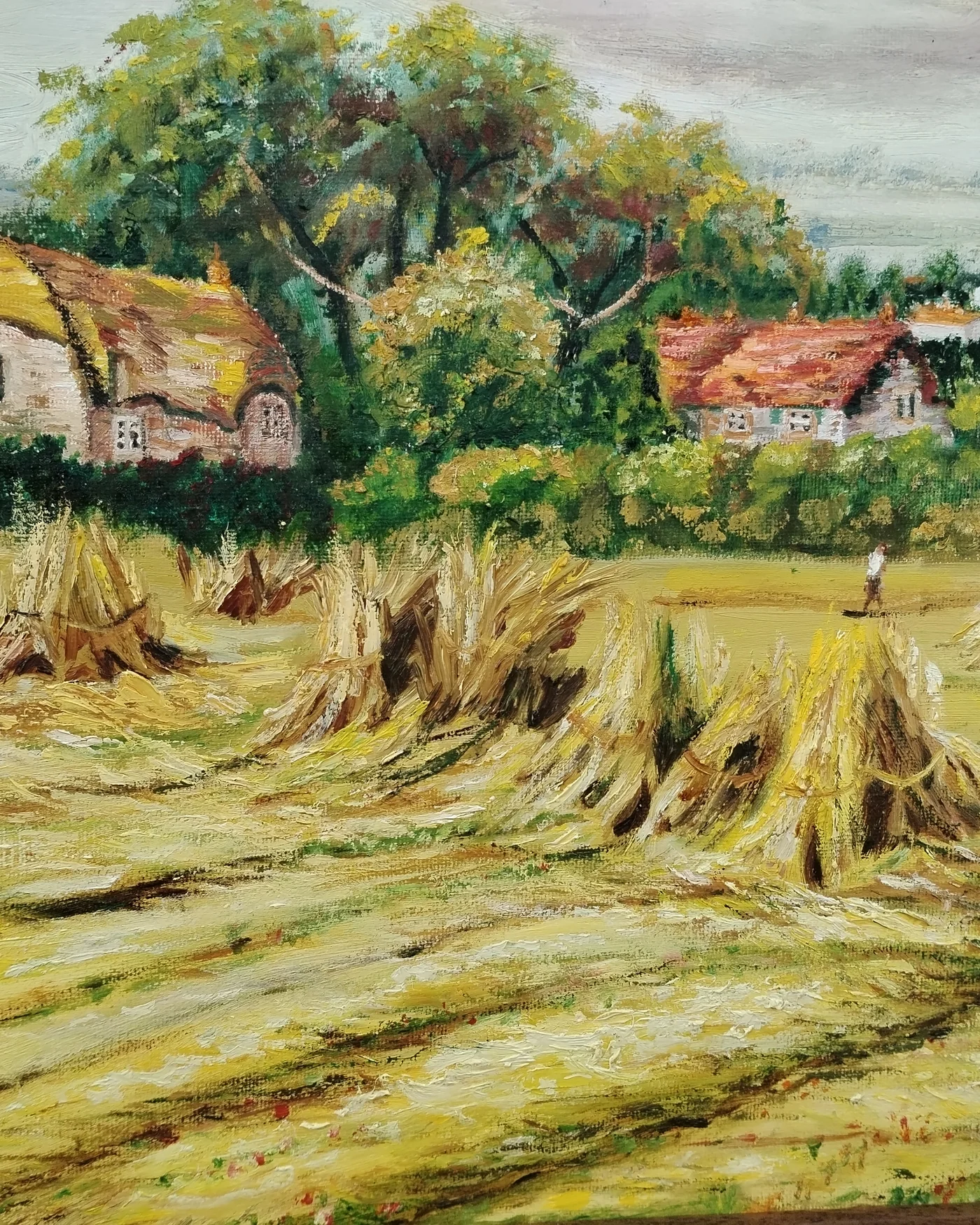 Oleo sobre lienzo casa campo - imagen 2