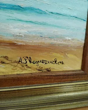 Ole sobre lienzo playa - miniatura 3