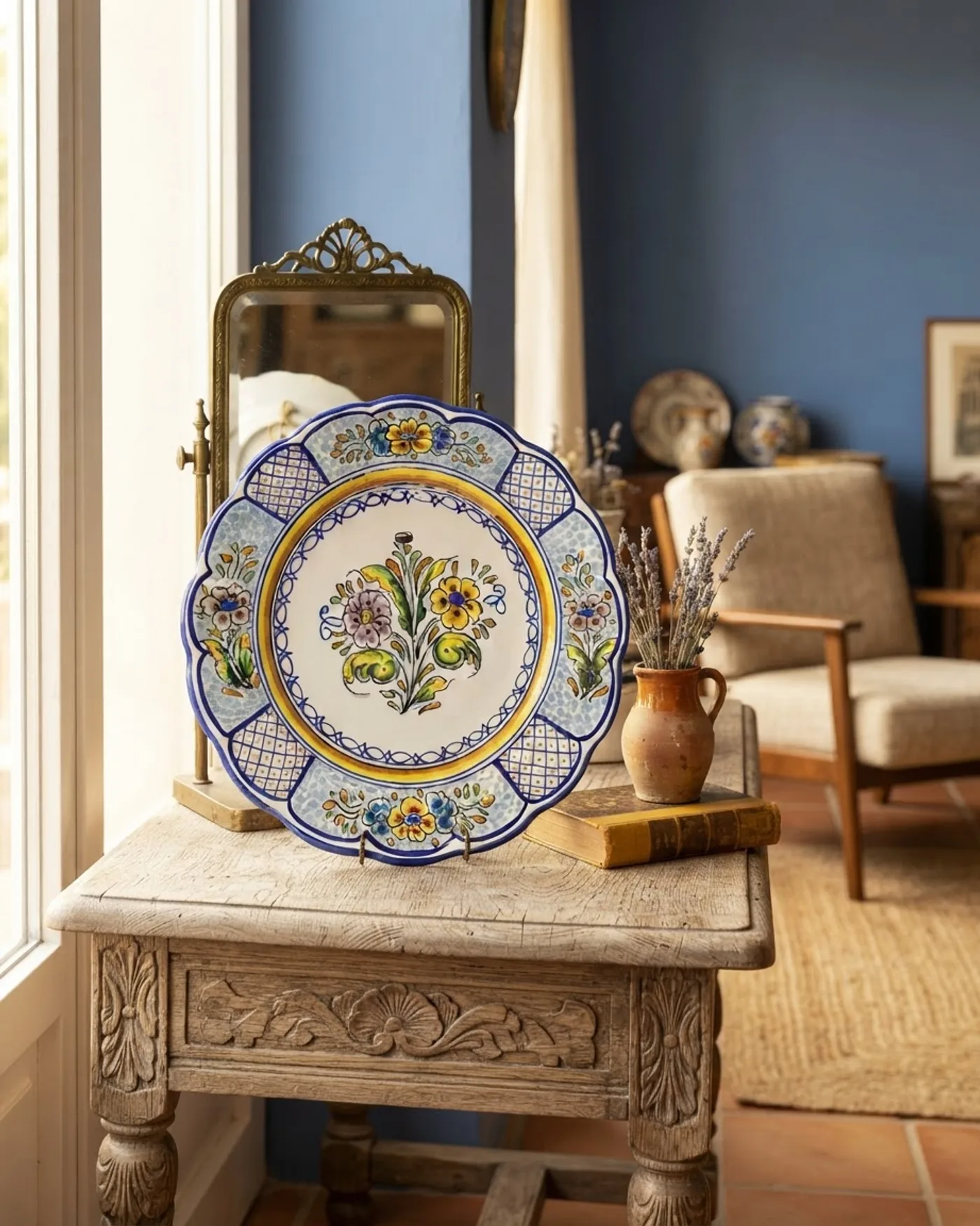 Plato Decorativo de Cerámica Talavera de la Reina - imagen 1