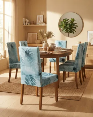 Conjunto de 6 Sillas de Comedor con Fundas - miniatura 1