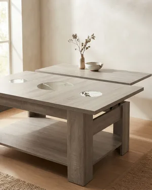 Mesa de centro elevable con detalles en espejo - miniatura 1