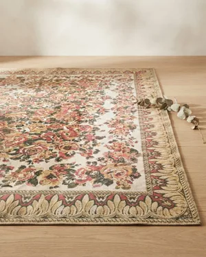 Alfombra con Motivos Florales - miniatura 1