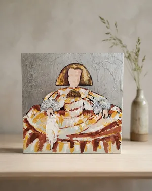 Lienzo Pintado a Mano Meninas - miniatura 1