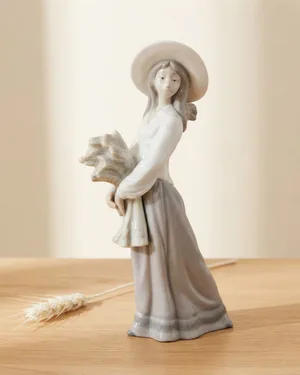 Figura de Cerámica Mujer Espigadora - miniatura 1