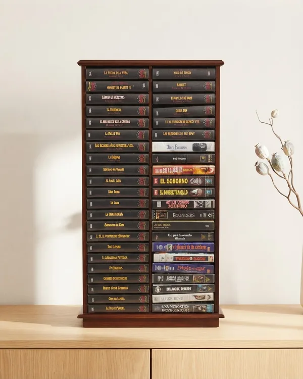 MUEBLE ORGANIZADOR PARA VHS