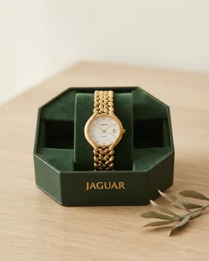 Reloj dorado pulsera de jaguar - miniatura 1