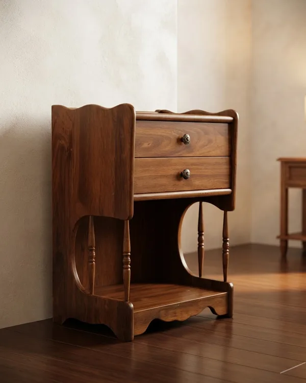 Mesita de Noche de Madera