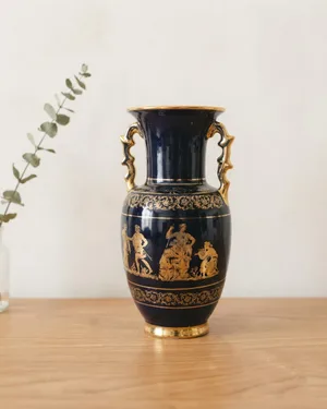 Florero de ceramica griego spyropoulos - miniatura 1
