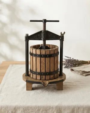 Prensa para vino de madera - miniatura 1