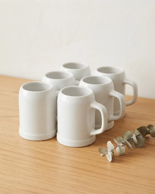 Conjutno 6 tazas de cerveza