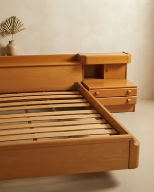 Estructura de Cama con Mesita de Noche Integrada - miniatura 1