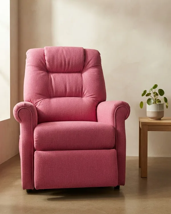 Sillon reclinable rosa