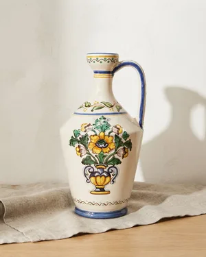 Jarrón Artesano Alzira de Cerámica Pintada a Mano - miniatura 1