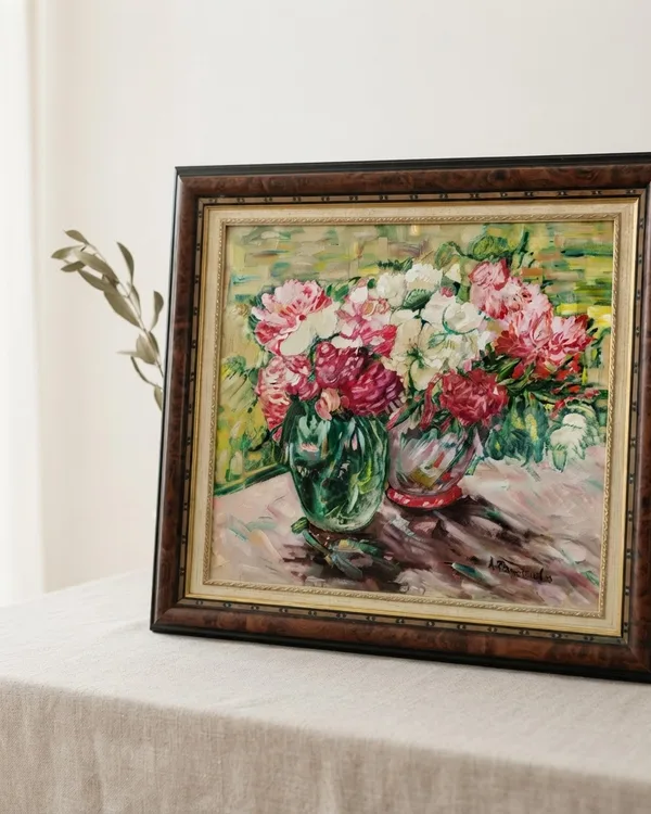 Óleo sobre lienzo flores