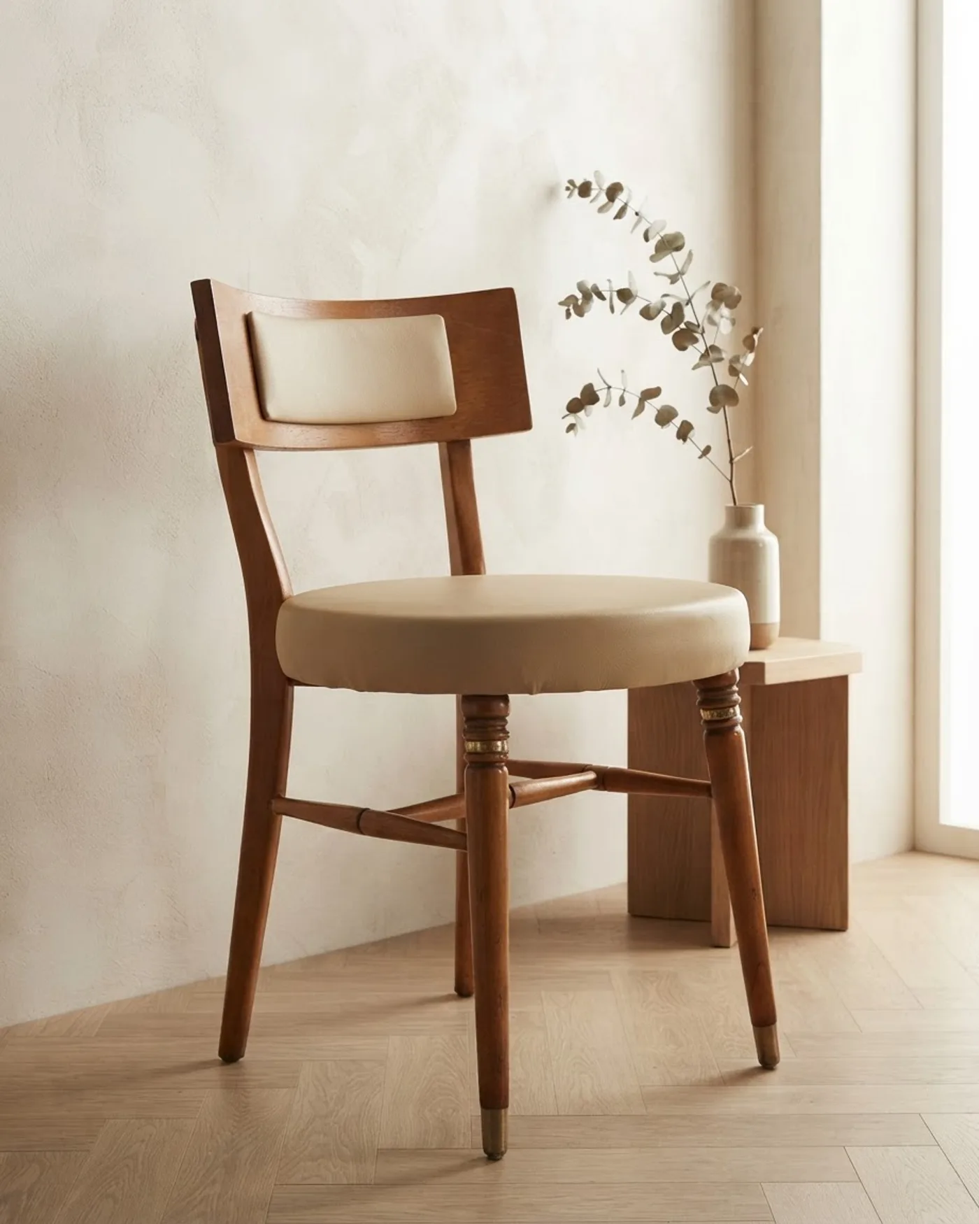 SILLA VINTAGE MOCHOLI BEIGE - imagen 1