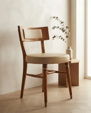 SILLA VINTAGE MOCHOLI BEIGE - miniatura 1