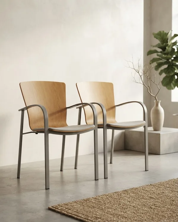Par de sillones geométricos vintage