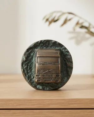 Pisapapeles bronce de volvo - miniatura 1