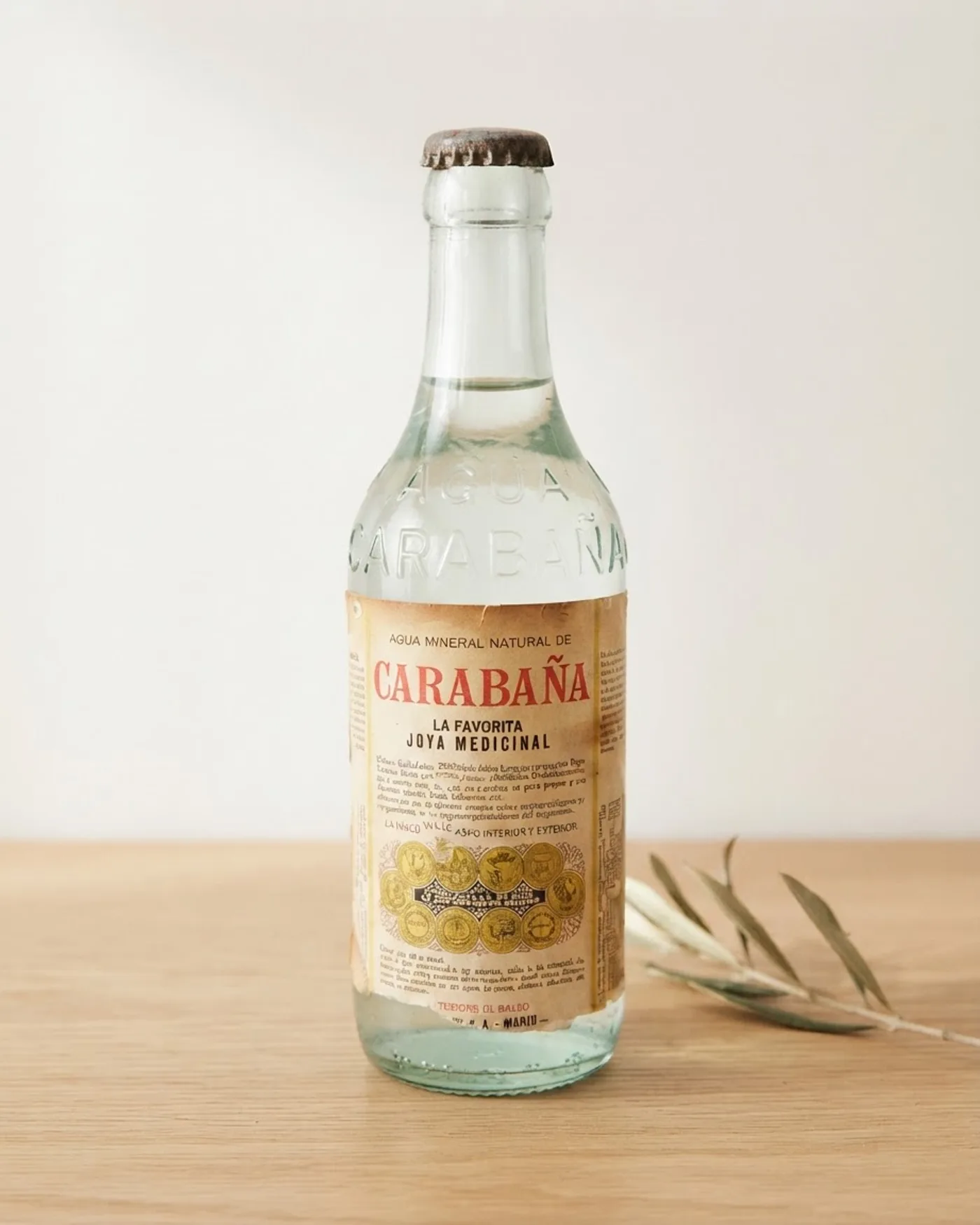Antigua Botella de Agua de Carabaña - imagen 1