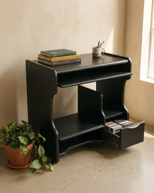 Mesa de Despacho Vintage Negra