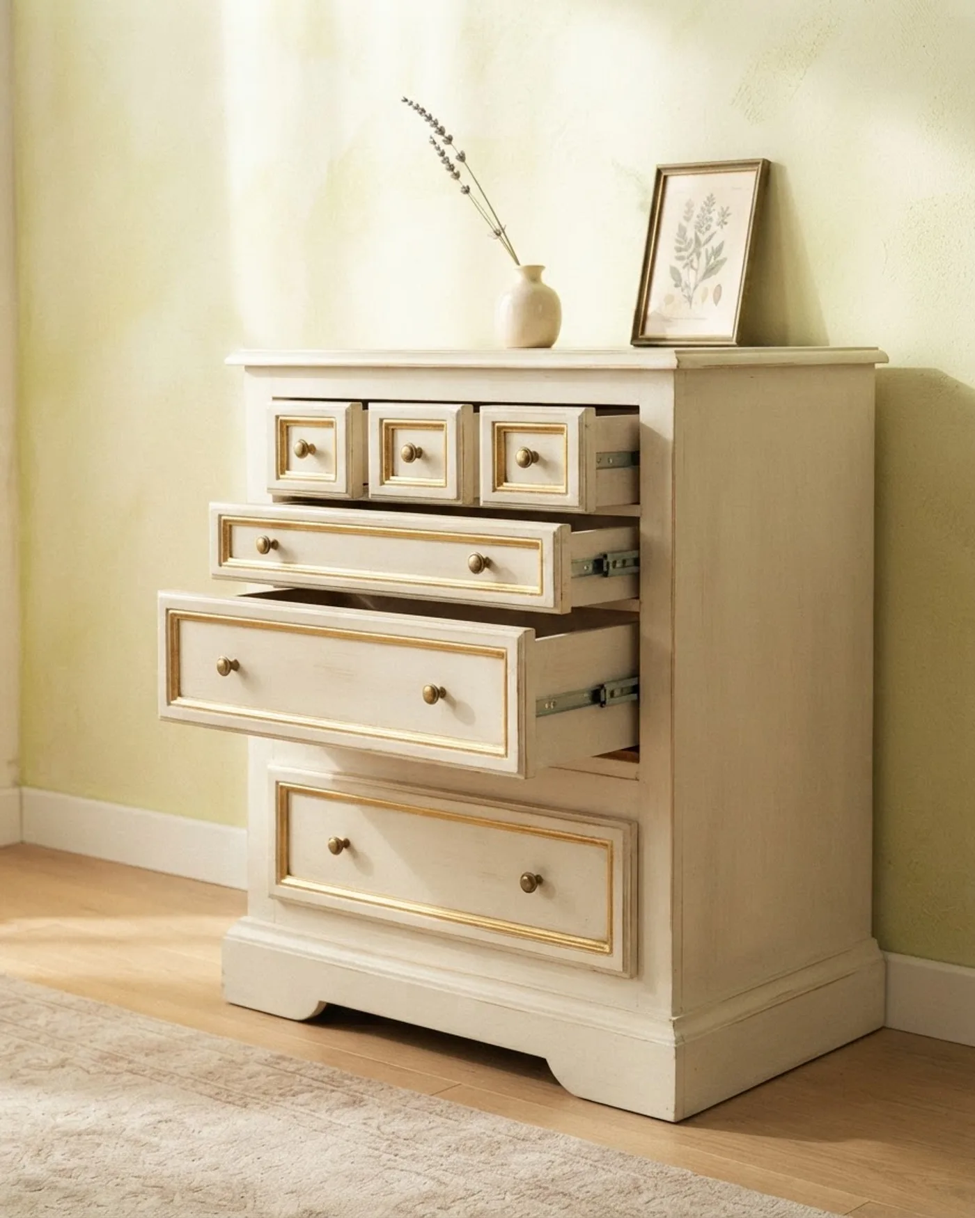 Cajonera Francesa Vintage Estilo Shabby Chic - imagen 1