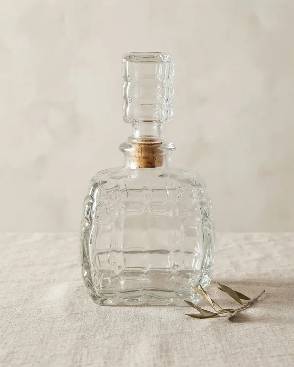 Decantador de cristal tallado