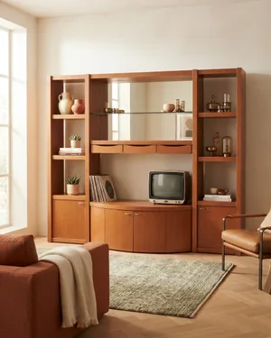 Mueble de Salón Modular de Madera con Espejo y Cajones - miniatura 1