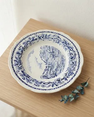Plato decorativo azul valdemora - miniatura 1