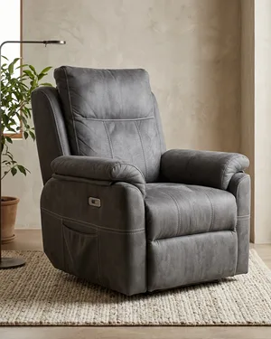 Sillón Relax Reclínico Eléctrico Gris - miniatura 1