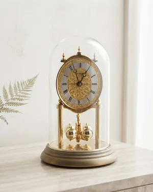 Reloj de Péndulo con Campanas y Vitrina - miniatura 1