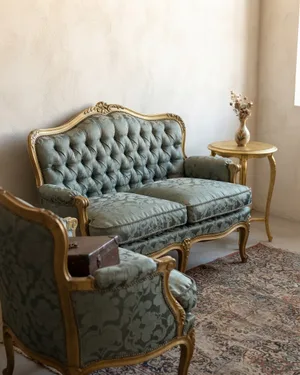 Tresillo estilo Luis XV restaurado - miniatura 1