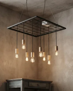 Lámpara colgante estilo industrial - miniatura 1