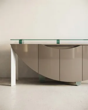 Aparador Moderno de Cristal y Madera - miniatura 1