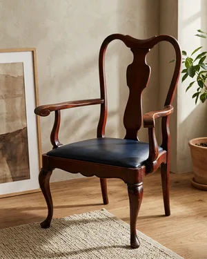 Silla con Brazos Estilo Queen Anne - miniatura 1