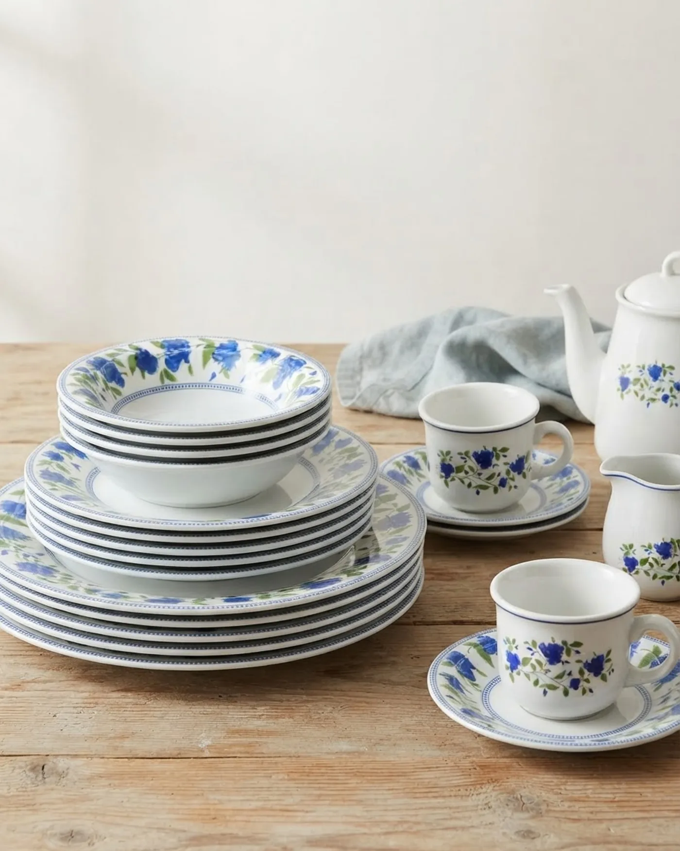 Set de Platos de Porcelana Quadrifoglio - imagen 1