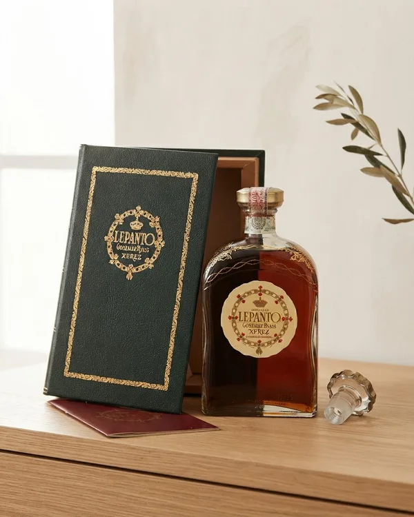Botella Vintage De Brandy Lepanto Gran Reserva