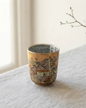 Vaso japones de porcelana - miniatura 1