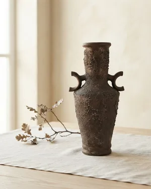 Jarron ceramica marron - miniatura 1
